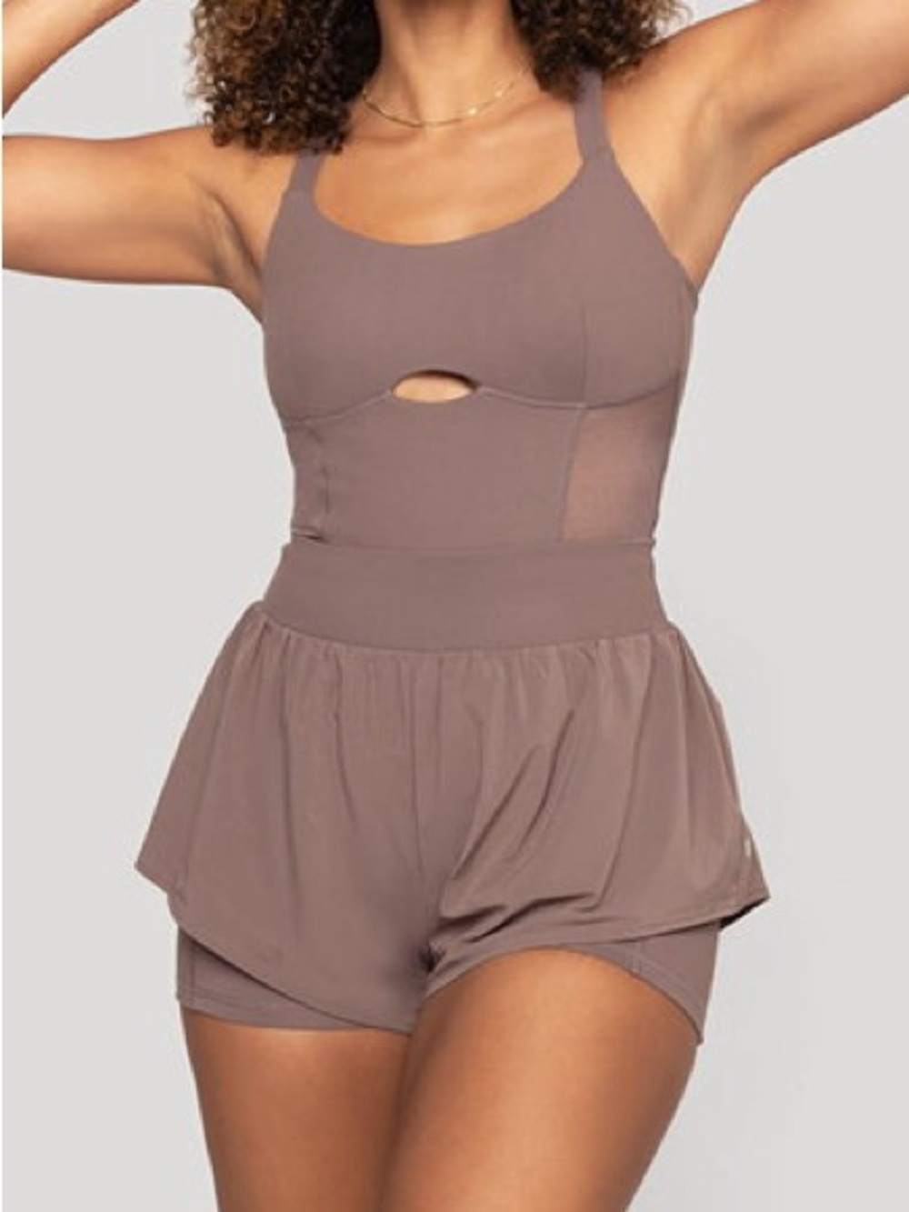 NWT POPFLEX Supershort Runsie Peppercorn Size S